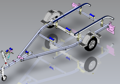 Remorque Aluminium 5m60 à patins (RQ560P)