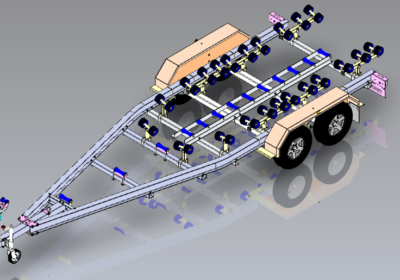 Remorque Aluminium 8m double essieux (RQ800XD)